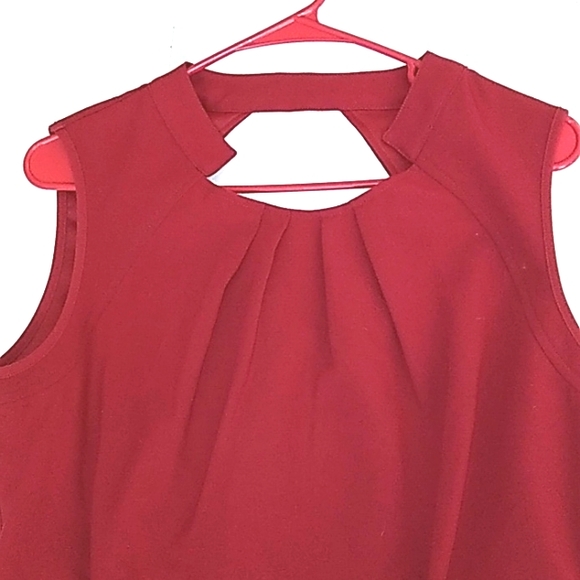 Kim Kardashian sleeveless dress wine size XL 14-16 - Picture 2 of 6